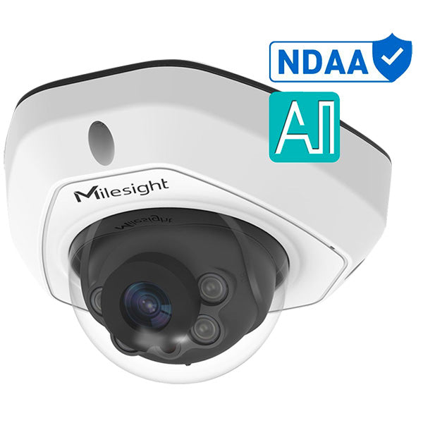 Msids Camera Milesight MS-C5373-PD 5MP NDAA AI Vandal-proof Mini Dome Network Camer ...